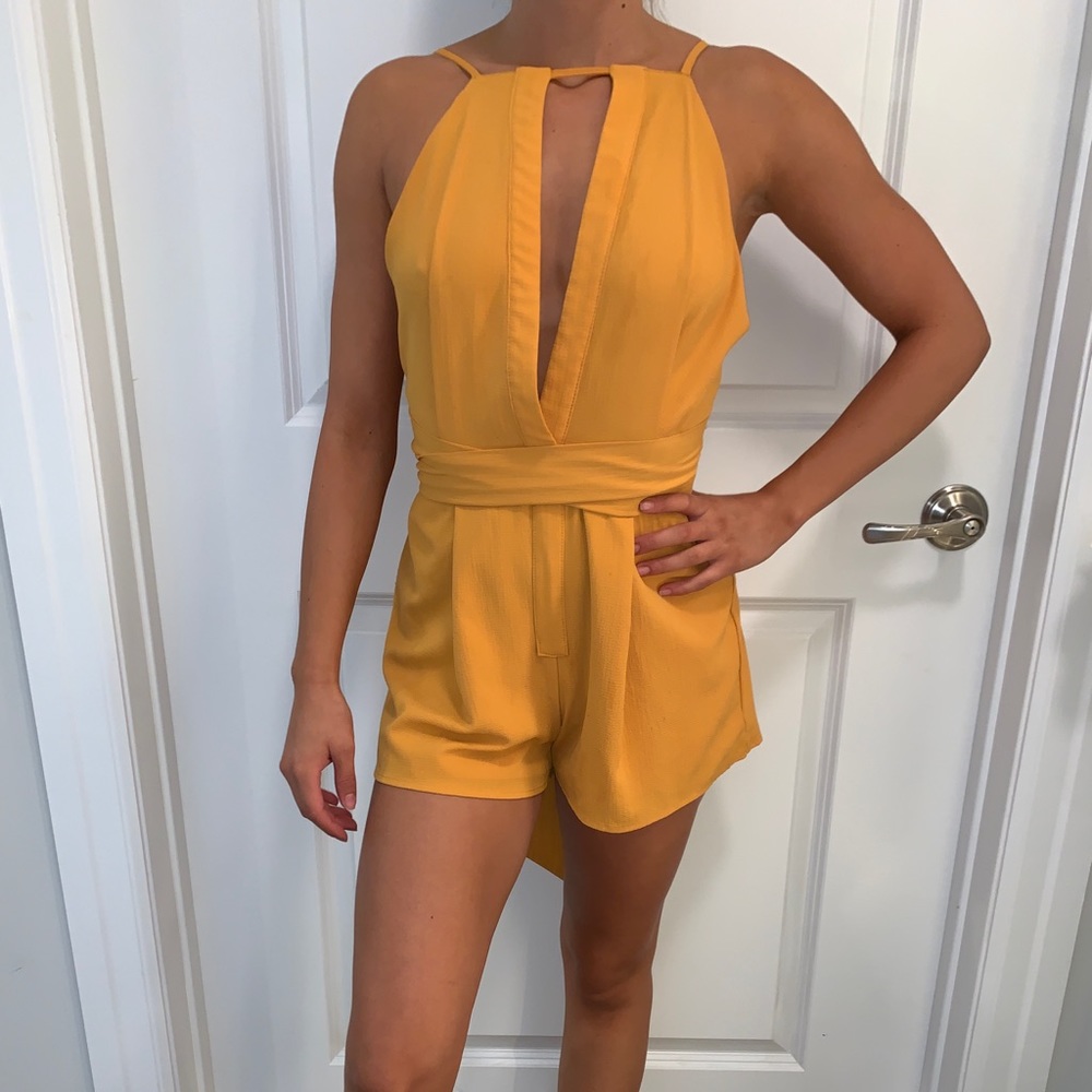 Yellow romper